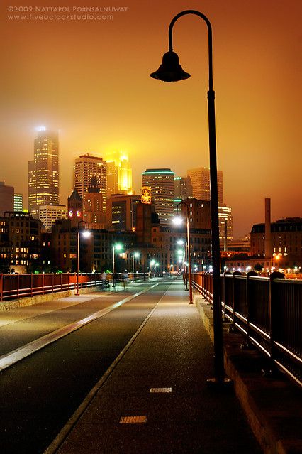 Night Light | Minneapolis at night, from Stone Arch Bridge. | Nattapol | Flickr Stone Arch Bridge Minneapolis, Minneapolis Downtown, Stone Arch Bridge, Minneapolis City, Minneapolis St Paul, Minnesota Travel, Minnesota Home, Arch Bridge, Stone Arch