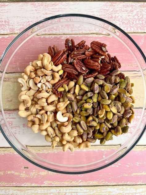 Today, we’re making Ranch Roasted Nuts! I had a snack mix over the summer that had ranch seasoned pecans in the blend, and I haven’t been the same since. There was just something extra special about them, and I’ve been waiting for the right opportunity to recreate those flavors on my own.Well, the time is now!We’re going to start with 3 of my favorite nuts: pecans, cashews, and pistachios. You could switch up the nut blend if you wanted to or even buy a premixed blend of nuts. But, I… Seasoned Pecans, Ranch Dip, Homemade Fudge, Roasted Nuts, Time Is Now, Good Sources Of Protein, Ranch Seasoning, Snack Mix, The Time Is Now