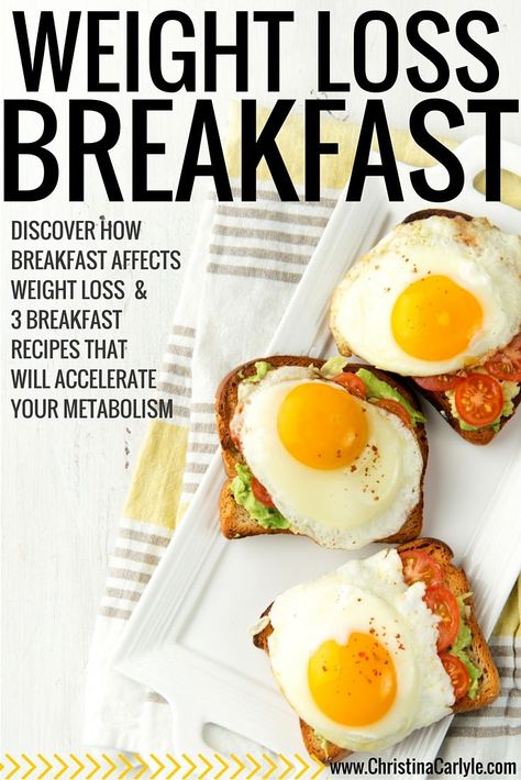 Nutritionist Christina Carlyle explains how Breakfast affects Weight Loss Breakfast and shares 3 easy Weight Loss Breakfast recipes. Idee Pasto Sano, Diet Keto, Quick Guide, Breakfast Ideas, Healthy Weight, Healthy Choices, Weight Watchers, Healthy Diet, All You Need Is