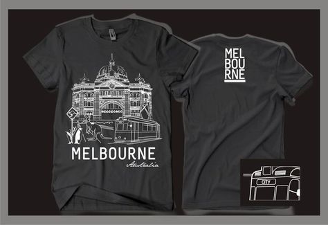 Melbourne Australia City, Tshirt Design Inspiration, Shirt Design Inspiration, New T, Shirt Ideas, T Shirt Design, Shirt Design, Melbourne, Design Inspiration