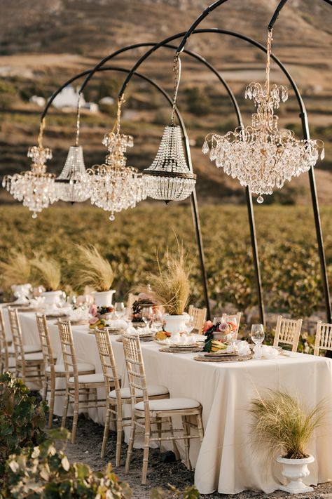 Rustic wedding alter