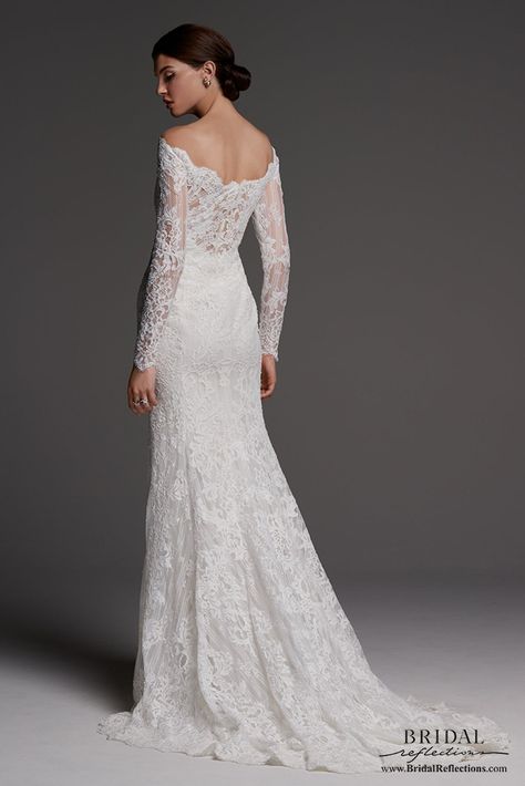 Illusion Corset Wedding Dress, Long Sleeve Lace Wedding Dresses, Long Sleeve Lace Gown, Watters Wedding Dress, Glamorous Gowns, Wedding Dresses Ideas, Sleeves Wedding Dresses, By Watters, Lace Wedding Dress With Sleeves