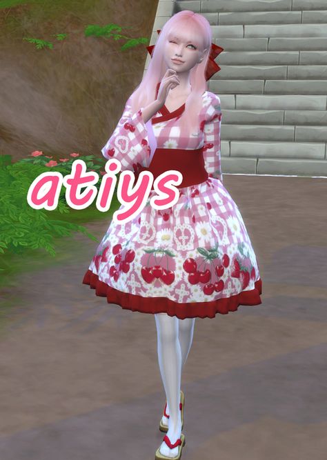 【atiys】Lolita Kimono | atiys-sims on Patreon Sims 4 Patreon, Ts4 Cc, Sims 4 Clothing, Sims 4 Cc, Sims 2, The Sims 4, Sims Cc, The Sims, Sims 4