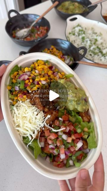 Mediterranean Diet Plan 🇺🇸 on Instagram: "CHIPOTLE bowls
Cre by @maryamzekria

RECIPE FOR CHICKEN:
- 4-5 large chicken thighs (about 1.5- 2lbs worth)
- marinate season with:
1/4 cup avocado oil, 1 tbsp garlic powder, 1 tbsp onion powder, 1 tbsp ground cumin, 1 tbsp chili powder (no heat/spice), 1.5 tsp salt, 1 tsp paprika, 1/2 tsp black pepper. Juice of half a lime. 7oz can of chipotle peppers in adobo sauce (using only the sauce in the can- remove the peppers). 1/4 cup freshly chopped cilantro. Mix well
- cook 5-6 minutes on each side. Let it rest on a cutting board for 3-5 minutes. Chop up. Mix on the cutting board with the drippings- i added it back into the same pan (with all the drippings) on medium heat and charred it a few minutes. This is optional

SERVE: i served with cilantro l Chipotle Bowls, Chipotle Peppers In Adobo Sauce, Chipotle Bowl, Family Meal Prep, Chicken Bowl Recipe, Chipotle Peppers, Mediterranean Diet Plan, Recipe For Chicken, Cilantro Lime Rice