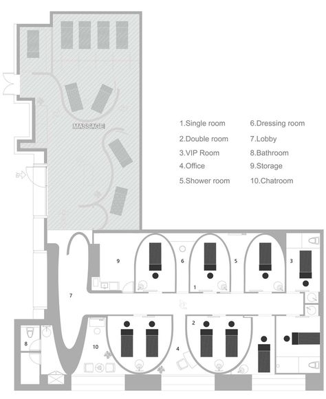 Spa Room Design, Studio Floor Plans, Wellness Space, Resort Plan, Spa Interior Design, Wellness Studio, Hotel Plan, Spa Interior, Floor Plan Layout