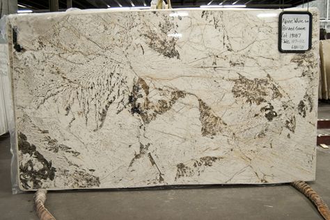 Alpine White Alaskan White Granite, White Springs Granite, Kitchen Counter Design, White Granite Slabs, Types Of Granite, Terrazzo Marble, White Granite Countertops, Granite Bathroom, Kitchen Countertop Materials