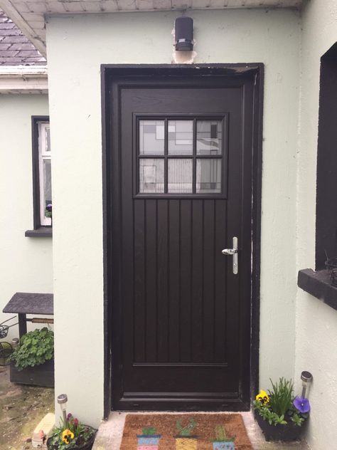 Palladio Dublin door in Bog Oak by Murphy Larkin Palladio Doors, Chester, House Rental, Dublin, Tall Cabinet Storage, House Exterior, Armoire, Front Door, Doors