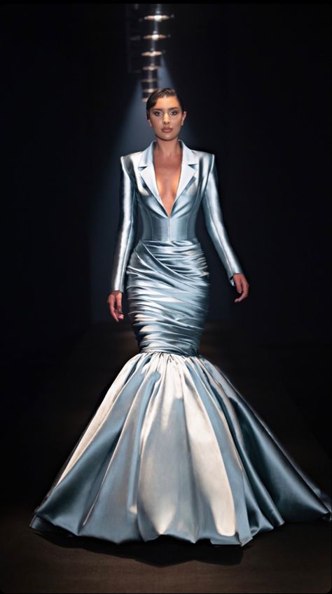 Ladies Evening Dresses, Evening Dresses Long Sleeve, Satin Mermaid Dress, Rami Kadi, Rami Al Ali, Valentin Yudashkin, Damir Doma, Lou Doillon, Stephane Rolland