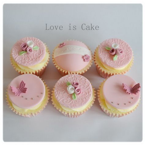 Mothers- Day- Cupcake- Ideas- 50- Cool- Decorating- Ideas!_28 Cupcakes Bonitos, Cupcakes Vintage, Cupcakes Design, Vintage Cupcakes, Mothers Day Cupcakes, Pretty Cupcakes, Cupcake Decoration, Cupcakes Decorados, Mothers Day Cake