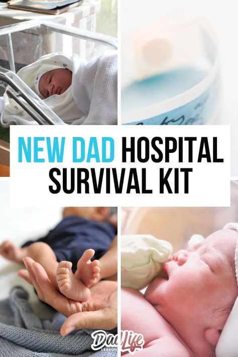 New Dad Hospital Survival Kit - 15 Things to ensure you enjoy your time at the Hospital and your new bundle of joy! #dad #baby Hospital Survival Kit, New Dad Survival Kit, Postpartum Tips, Baby Delivery, Baby Moon, Dad To Be, 3rd Trimester, Baby Planning, Baby Advice