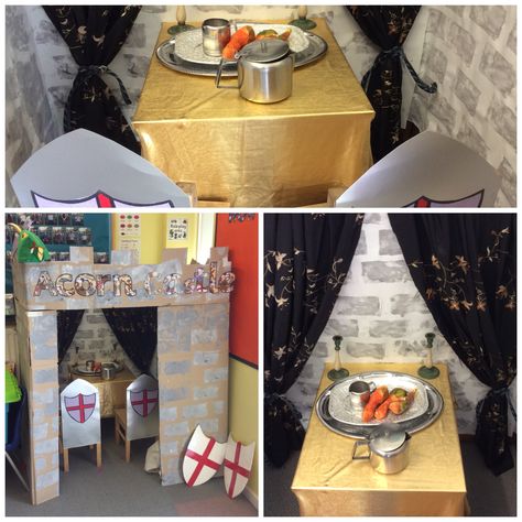 Castle role play. Kings And Queens Eyfs Activities, Castle Role Play Eyfs, Fairytale Role Play Eyfs, Castle Role Play Area, Knights And Castles Topic, Castle Classroom, Castles Topic, Fairy Tale Activities, Project Theme