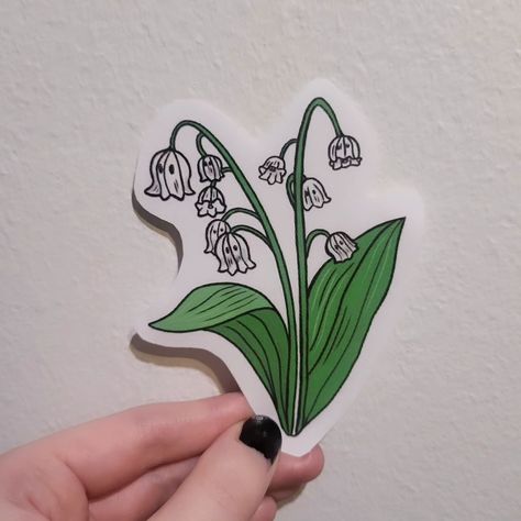 Lily of the Valley Ghosts~ #stickers #ghoststickers #spooky #lilyofthevalley Cute Lily Of The Valley, Ghosts Stickers, Cute Halloween Art, Halloween Kunst, Spooky Cute, Lily Of The Valley, Halloween Art, Cute Halloween, The Valley