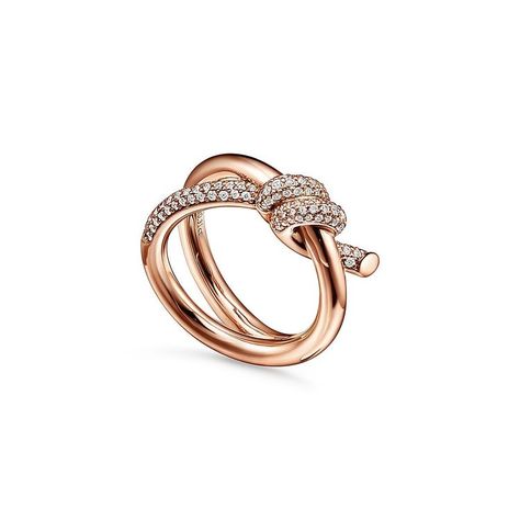 Tiffany Knot, Titanium Bracelet, Diamond Fashion Rings, Bangles Style, Knot Ring, 18k Gold Ring, Classic Jewelry, Diamond Fashion, Classic Ring