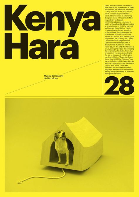 Barcelona Design Museum | Modern Typography and Graphic Design Layout Advertising Posters | Award-winning Graphic Design | D&AD Kombinasi Font, Kenya Hara, Graphic Design Layout, Visuell Identitet, Barcelona Design, Poster Design Layout, Typography Branding, Museum Poster, Typography Layout