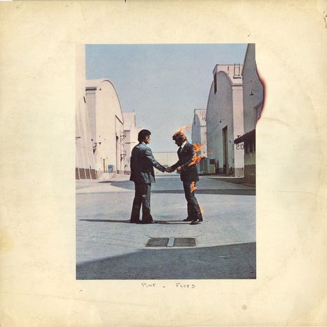 Pink Floyd - Wish You Were Here | Releases | Discogs Pink Floyd Vinyl, 70s Artists, Greatest Album Covers, Pink Floyd Music, Pink Floyd Albums, Drum Sheet Music, Cool Album Covers, Garth Brooks, Great Albums