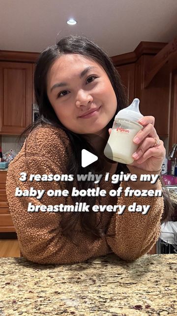 jennifer chang on Instagram: "While I primarily feed my baby by nursing, there’s a few reasons why we stick to one bottle a day (or more) of milk from my freezer stash:

1) Giving a bottle means dad or another caregiver can have some bonding time with baby! It’s been extra cute since baby has started attempting to hold the bottle by themselves. Plus, it means I can go places without baby for more than 2 hours at a time.

2) Did you know some babies can develop a strong preference for nursing or bottles? While nursing has been amazing during maternity leave, I face the reality of needing to send baby to daycare soon. Bottle refusal can be extremely challenging, so practicing drinking from a bottle daily ensures baby can thrive at daycare!

3) I have high lipase milk, which means after my mi Nursing Bottle, Newborn Feeding, Maternity Leave, Nursing Mom, Drink Milk, Milk Bottle, Baby Hacks, Breast Milk, Caregiver