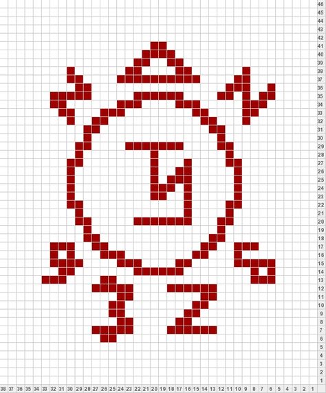 Supernatural Pixel Art Grid, Supernatural Pixel Art, Crochet Supernatural, Supernatural Blanket, Grid Crochet, Geek Cross Stitch, Graph Paper Drawings, Easy Pixel Art, Pixel Art Templates