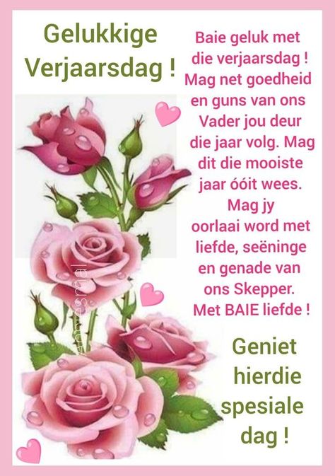 Verjaardag Wense Afrikaans, Veels Geluk Verjaarsdag Afrikaans, Verjaarsdagwense Afrikaanse, Christian Happy Birthday Wishes, Lekker Verjaar, Happy Birthday Fireworks, Birthday Fireworks, Birthday Wishes Greeting Cards, Best Birthday Wishes Quotes