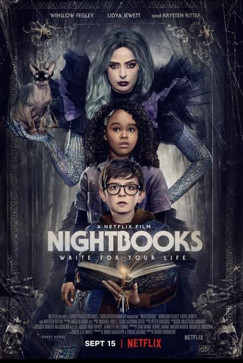 Nightbooks 2021, Les Goonies, Film Netflix, Krysten Ritter, Bon Film, Night Book, Film Horror, Tv Design, Fantasy Films