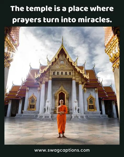 Temple Quotes, Selfie Captions, Travel Captions, Perfect Selfie, Quotes For Instagram, Cool Captions, Divine Light, Spiritual Experience, Ancient Temples