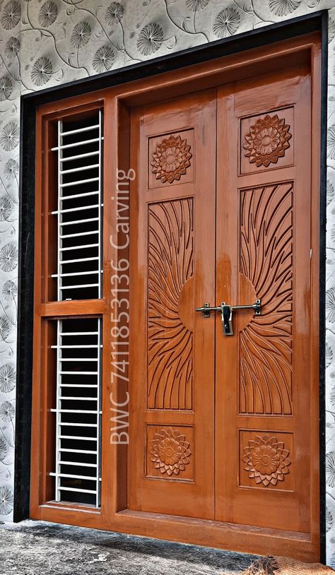 Main Door Side Glass Design Entrance, Door Side Glass Design, Main Door Side Glass Design, Door Design Wood Modern, Double Door Design Wood Modern, Front Double Door Design Wood, Front Double Door Design, Double Door Design Wood, Bedroom Colour Design