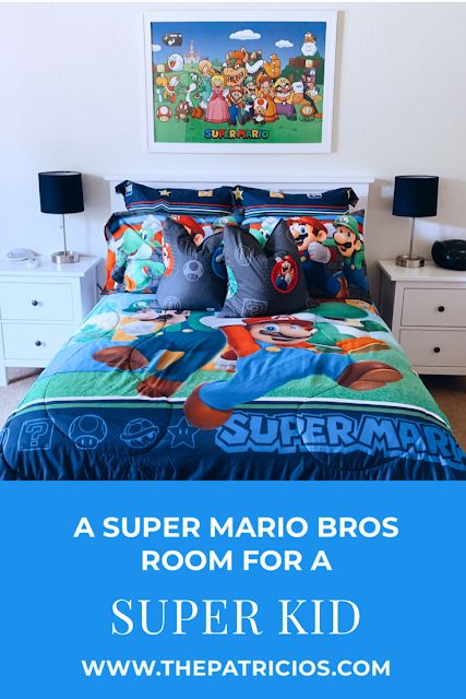 A Super Mario Bros Room For A Super Kid Mario Bro Bedroom Themed Rooms, Super Mario Bros Room, Mario Room Ideas Boys, Mario Bros Room, Mario Bedroom, Mario Room, Pools Backyard, Bedroom Redo, Lego Room