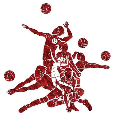 Volleyball Designs Graphics, Volleyball Graphic Design, Volleyball Graphics, Off White Hoodie Men, Volleyball Cartoon, Volleyball Vector, Volleyball Wallpapers, Volleyball Drawing, Basketball And Volleyball