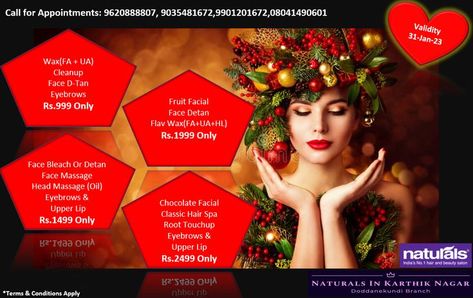 “Self-care starts with skincare.” **Christmas & New year" OFFERS VALID ONLY TILL 31-Jan-2023.... We Welcome you to... Naturals Unisex Family Salon Karthik Nagar Doddanekundi Call for Appointments: 9620888807, 9035481672,9901201672,08041490601 https://www.facebook.com/naturalsinkarthikngr/ #IndiasNo1Salon #SalonChainIndia #NaturalsHaircut #Haircut #Haircare #SafeSalon #SOP #NaturalsSalon Christmas Salon Offers, Christmas Salon, Skincare Christmas, Salon Christmas, Chocolate Facial, Salon Offers, D Tan, New Year Offers, Christmas Offers