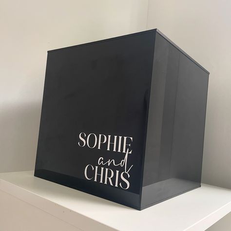 THE CARD BOX ✨ Our new acrylic card boxes have arrived, get in touch to hire for your event or wedding! 3 styles available in 3 different finishes… Available in: 〰️ Black 〰️ White 〰️ Clear Acrylic Card, Card Boxes, Paint Cards, Wedding Signage, Card Box, Black White, Black And White, White, Quick Saves