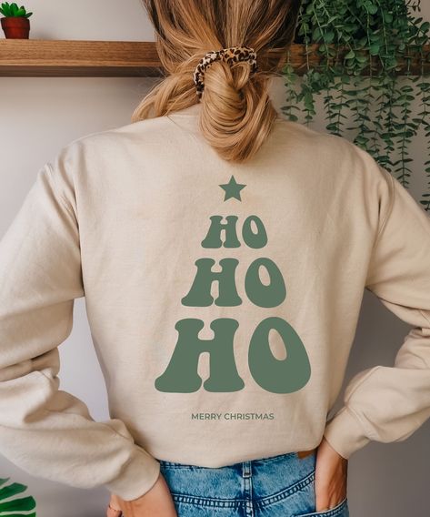 Cricut Christmas Sweatshirts, Hippie Christmas, 70s Christmas, Retro Christmas Shirt, Winter Sweatshirt, Embroidered Sweater, 70s Retro, Dtg Printing, Christmas Delivery