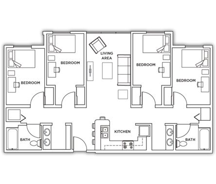 Student Accomodation, Dorm Layout, Student Hostel, Bedroom Units, Hotel Floor Plan, Dorm Design, Student Apartment, Architecture Portfolio Design, Student Room