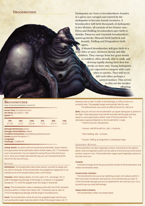 DnD 5e Homebrew — Dragon age Darkspawn by Zuroyuso Dnd Stats, Dungeons And Dragons 5e, D D Monsters, Dnd Dragons, Dnd 5e Homebrew, Dragon Rpg, Dnd Monsters, Arte Cyberpunk, Dungeons And Dragons Characters