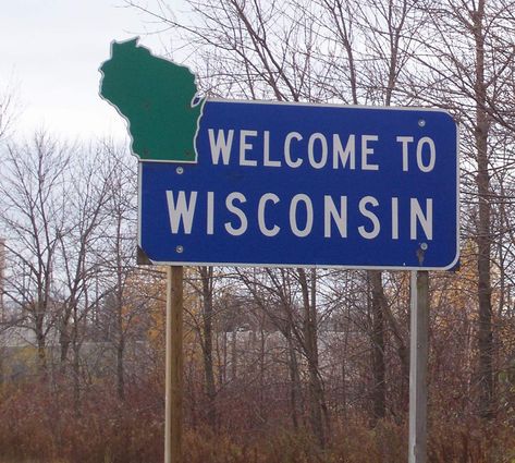 welcome to wisconsin road sign Wisconsin Pride, Texas Places, Harbor Town, Wisconsin Travel, Wisconsin Dells, Two Rivers, Road Sign, U.s. States, Milwaukee Wi