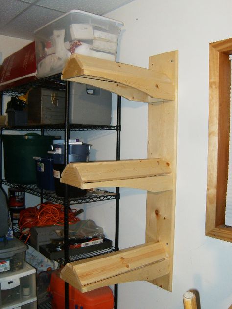 Triple Saddle Stand-make it a single w/ shelf? Pallet Saddle Stand, Tack Storage, Tack Locker, Horse Tack Rooms, Saddle Racks, Saddle Stand, Tack Box, Barn Hacks, Property Ideas