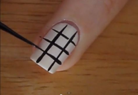 Checkered Nails Tutorial, Checkered Nails, Diy Pedicure, Nails Tutorial, White Acrylic Nails, White Nail Polish, Almond Acrylic Nails, Get Nails, Neutral Nails