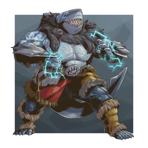 ArtStation - Bloodhunter Viking Sharkform Mage Hand, Viking Character, Pathfinder Character, Dnd Races, Fantasy Heroes, Dungeons And Dragons Classes, Cool Monsters, Fantasy Races, Dungeons And Dragons Characters