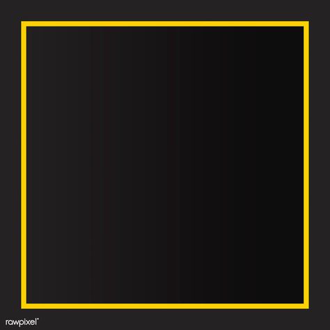 Yellow border black background vector | premium image by rawpixel.com / busbus Yellow Black Background, Black And Yellow Background, Gallery Frame Set, New Instagram Logo, Png Images For Editing, Gold And Black Background, Yellow Border, Black Banner, Apple Logo Wallpaper Iphone