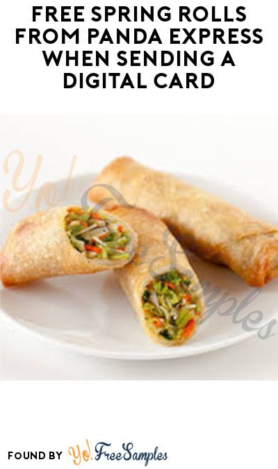 FREE Spring Rolls from Panda Express When Sending a Digital Card - Yo! Free Samples https://yofreesamples.com/coupons-online/free-spring-rolls-from-panda-express-when-sending-a-digital-card/ Food Chinese, New Years Traditions, Panda Express, Spring Roll, Digital Card, Online Coupons, Egg Rolls, Spring Rolls, Lunar New Year