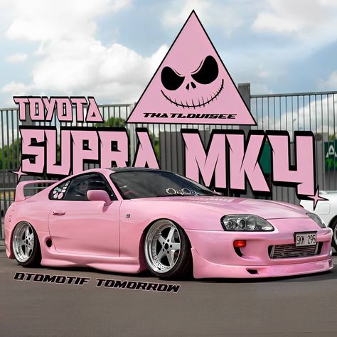 Post from Otomotif Tomorrow Pink Toyota Supra, Pink Supra Wallpaper, Supra Purple Aesthetic, Pink Toyota Supra Mk4, Pink Supra Mk4, Mk 3 Supra, Pink Toyota, Supra Mk4 Landscape, 1994 Toyota Supra