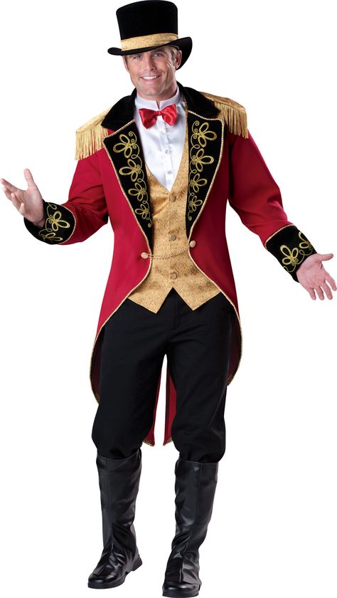 Circus Halloween Costumes, Ringmaster Costume, Ring Master, Circus Outfits, Top Halloween Costumes, Lion Tamer, Boot Covers, Carnival Costume, Circus Costume