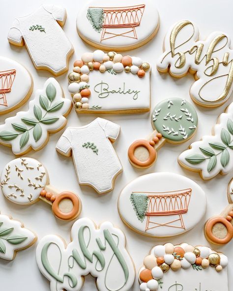 Baby Sugar Cookies Decorated, Baby Cookie, Baby Shower Cookies Boy, Boho Baby Shower Cake Boy, Baby Shower Decorated Cookies, Boho Cookies Decorated, Baby Shower Cookies Decorated, Baby Sugar Cookies, Neutral Baby Shower Cookies