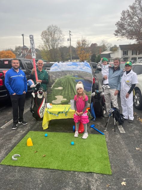 Live at The Masters TrunkOrTreat #DiyHalloween #TheMasters #Caddy #Golf #HalloweenFun Golf Trunk Or Treat, Masters Golf, Halloween This Year, Trunk Or Treat, The Masters, Halloween Diy, Halloween Fun, Trunk, Golf