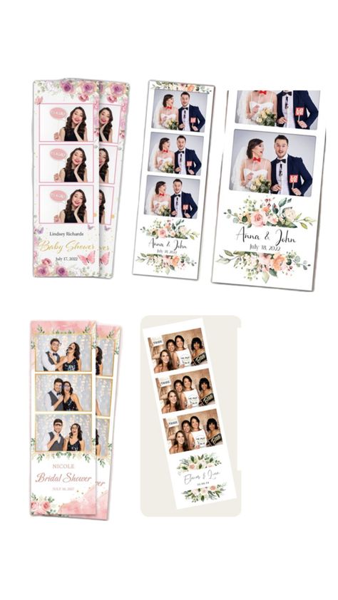 Floral July 18th, Photo Booth, Bridal Shower, Print Design, Baby Shower, Floral, Design