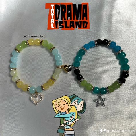 Total Drama Island Bracelet, Total Drama Bracelets, Bracelet Business, Tiny Bead Bracelet, Girly Bracelets, Macrame Bracelet Diy, Bff Bracelets, Crystal Bead Jewelry, Pretty Jewelry Necklaces