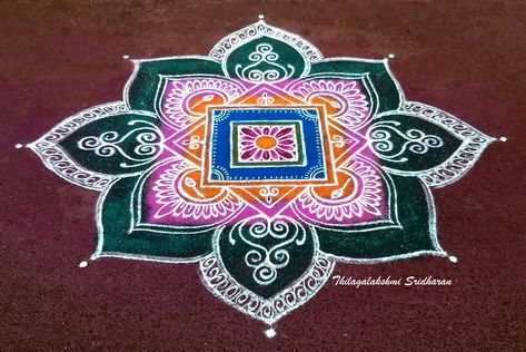 Rangoli Corner, Sanskar Rangoli, Handmade Rangoli, Sanskar Bharti Rangoli, Small Rangoli Designs, Sanskar Bharti Rangoli Designs, Rangoli For Diwali, Rangoli Designs For Competition, Easy Rangoli Designs Videos