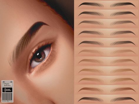 cosimetic's Soft Angled Eyebrows | No 29 Sims 4 Cc The Sims Resource Eyebrows, Sims 4 Leopard Jacket, Sims 4 Cc Skin Details Eyebrows, The Sims Resource Skin Details, The Sims 4 Eyebrows Cc, Sims 4 Soft Cc, Sims4 Cc Face Details, Sims Eyebrows Cc, Cc Face The Sims 4