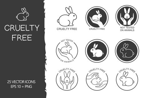 Logo Campaign, Rabbit Icon, Beauty Campaign, Product Visualization, Logo Desing, Cosmetic Labels, Bunny Logo, Animal Icon, Best Icons