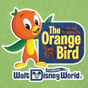 I never got to go to Disney World as a kid, but I'm sure if I did I would have loved the orange bird! Looking forward to trying out the citrus swirl :) Orange Bird Running Costume, Bird Cartoon, Disney Tourist Blog, Enchanted Tiki Room, Retro Disney, Running Costumes, Disney Posters, Orange Bird, Disney Life