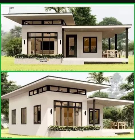 Small Bungalow Homes Interior, Modern Filipino House, Small House Blueprints, Elevated House, House Concept, Minimal House, Bungalow Style House Plans, House Facades, Ideal House