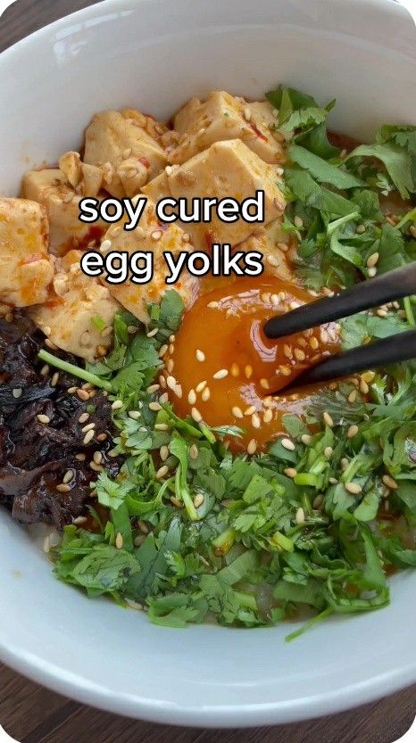 Soy Cured Egg, Yolk Recipes, Egg Yolk Recipes, Cured Egg Yolk, Cured Egg, Moms Cooking, Egg Yolks, Entree Recipes, Egg Yolk